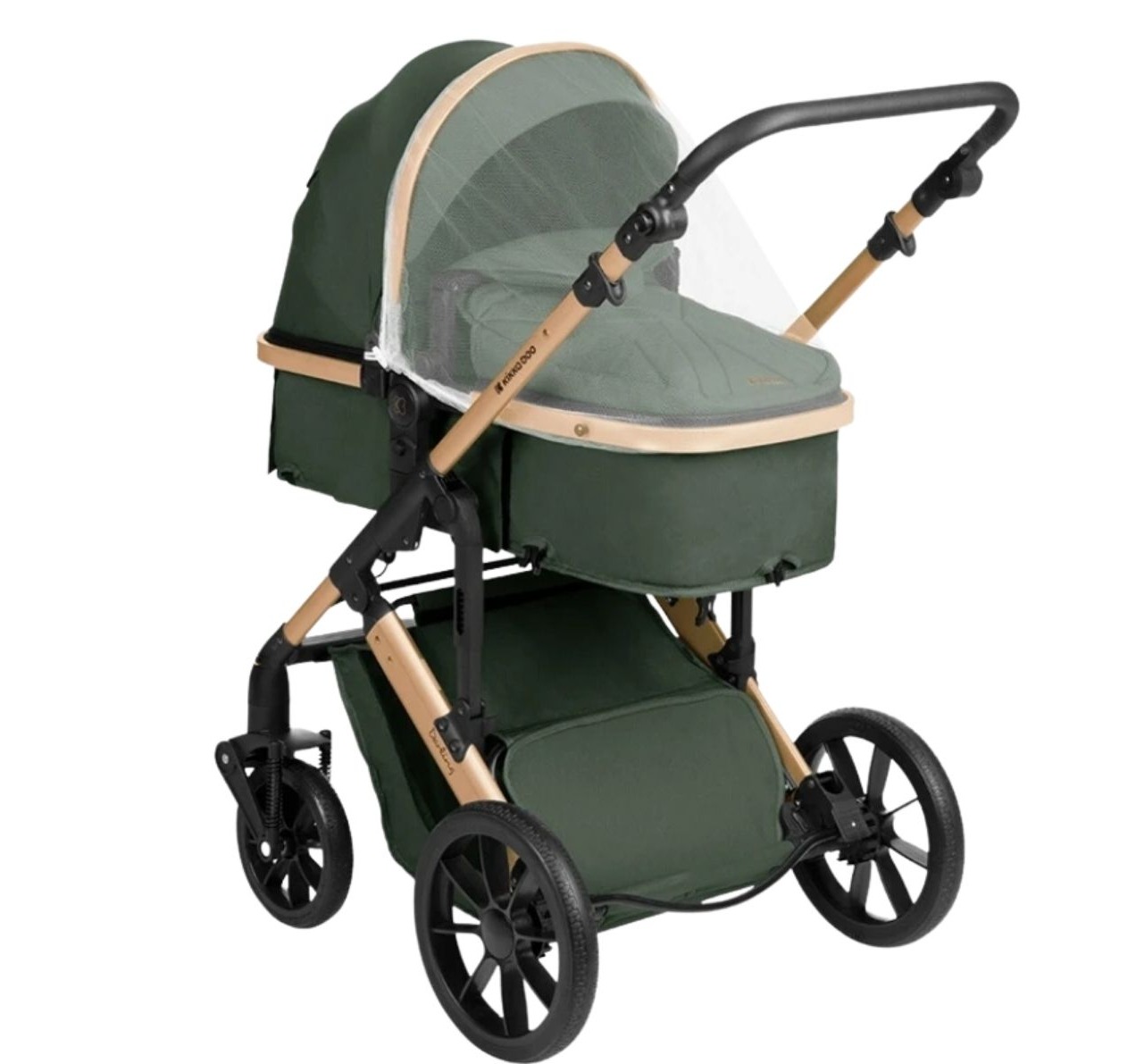 Darling Premium kolica 2u1 zelena-korpa od 0 meseci-Happy kids