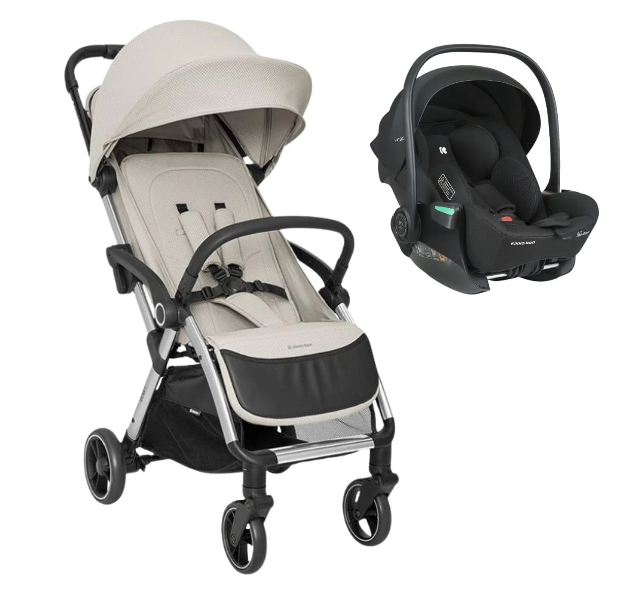 Kikka Boo Eden Plus kolica 2u1 set sa auto sedištem i-Prime i-Size Beige