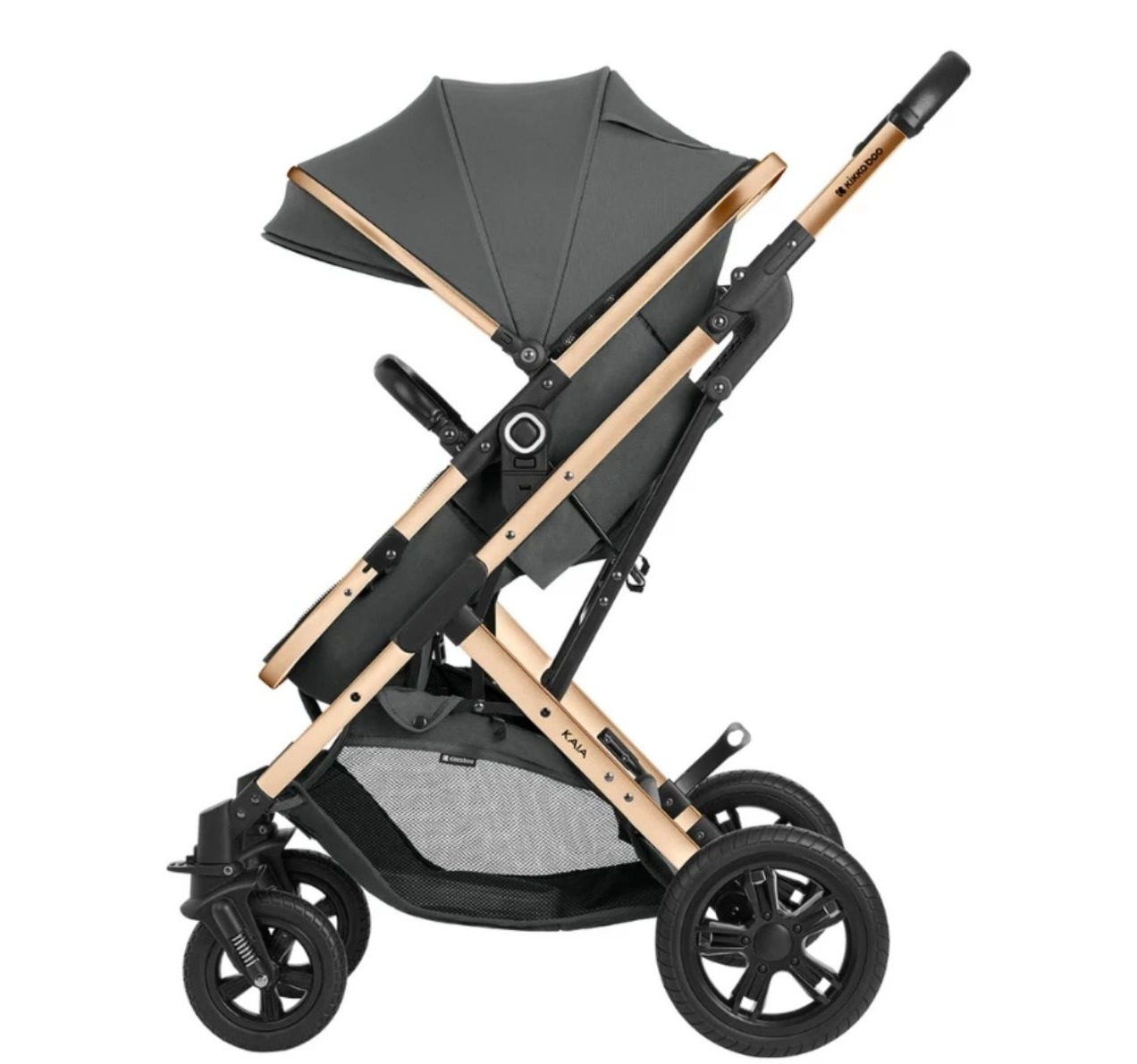 kolica za bebe Kaia Premium 2u1 tamno siva-Happy kids