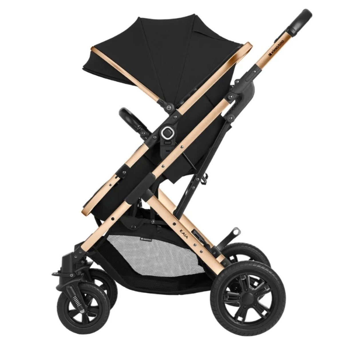 Kikka Boo Kaia Premium kolica 2u1 crna-Happy kids