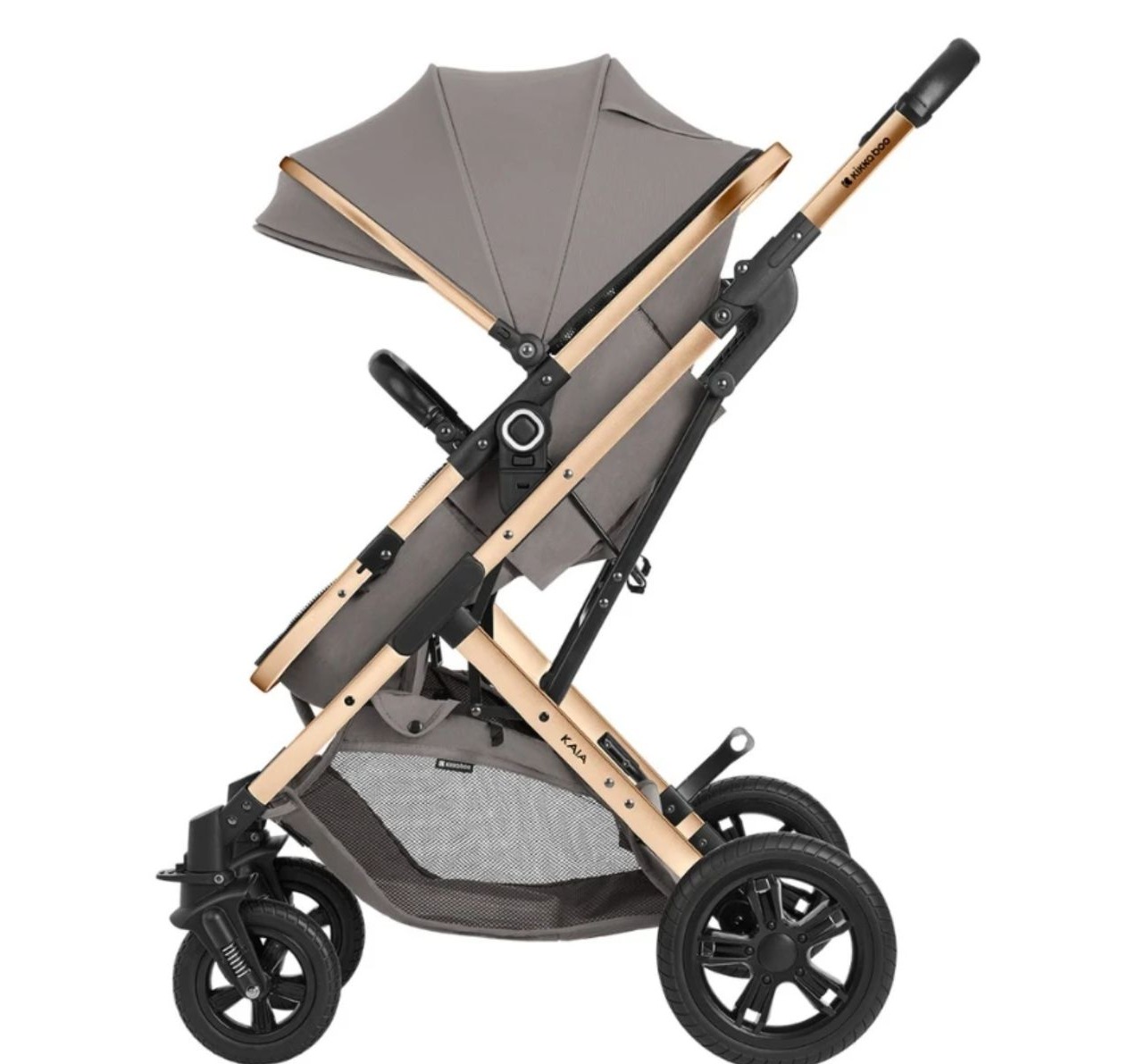 Kikka Boo Kaia Premium kolica 2u1 svetlo siva-Happy kids