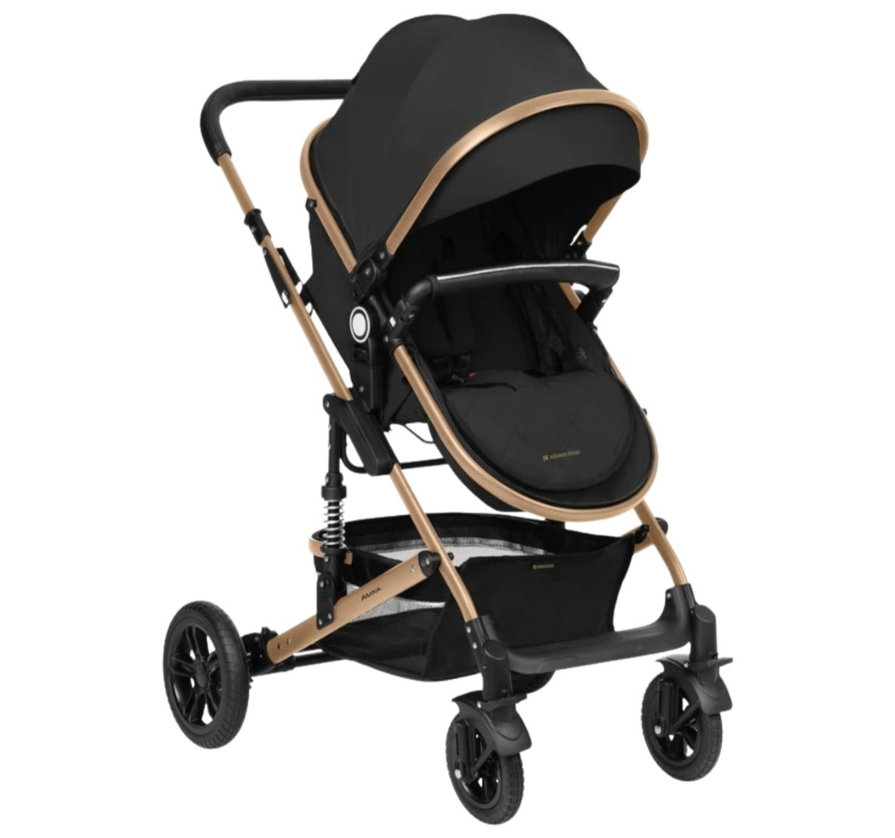 Amaia Premium kolica za bebe 2u1 do 22kg crna-Happy kids