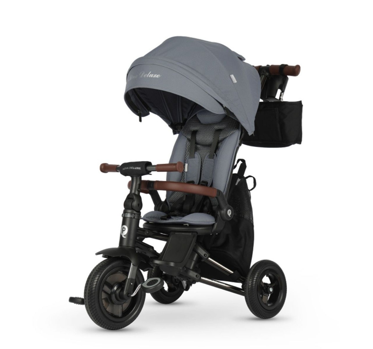 Qplay Nova Deluxe tricikl za decu sivi-Happy kids