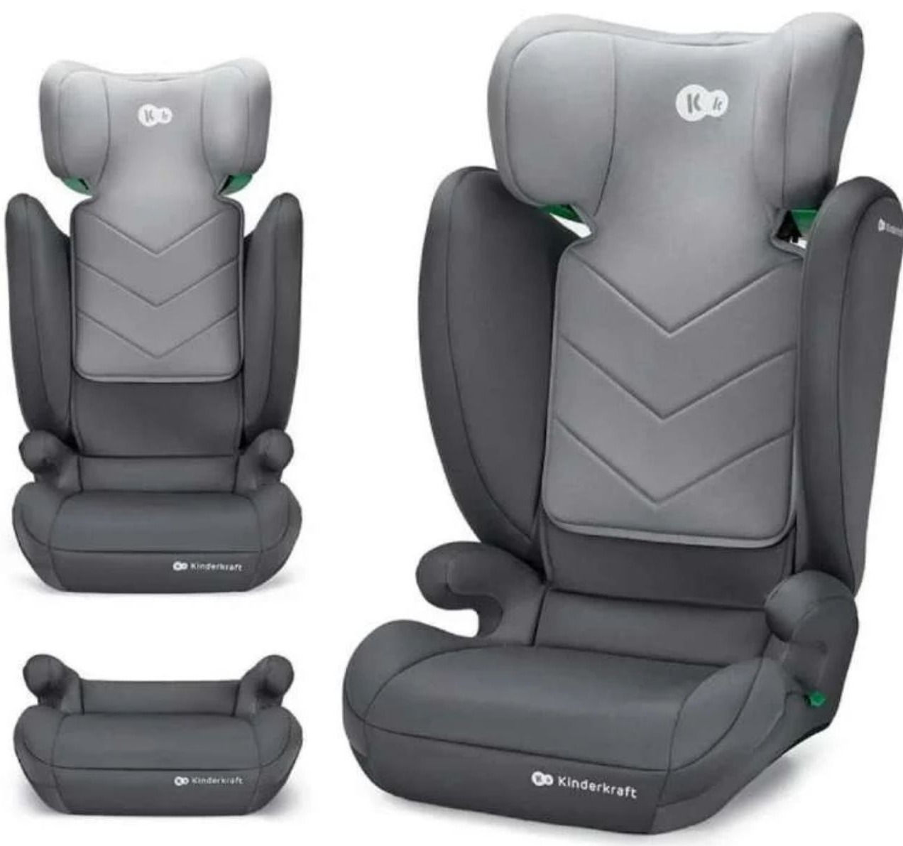 Kinderkraft I-Spark i-Size auto sediste Grey-Happy kids