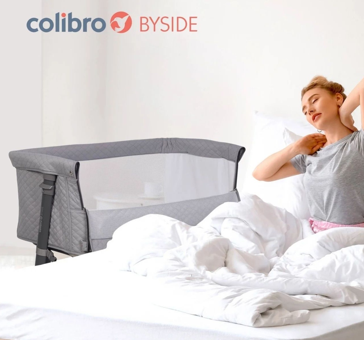 Colibro Byside kolevka od 0 meseci-Happy kids