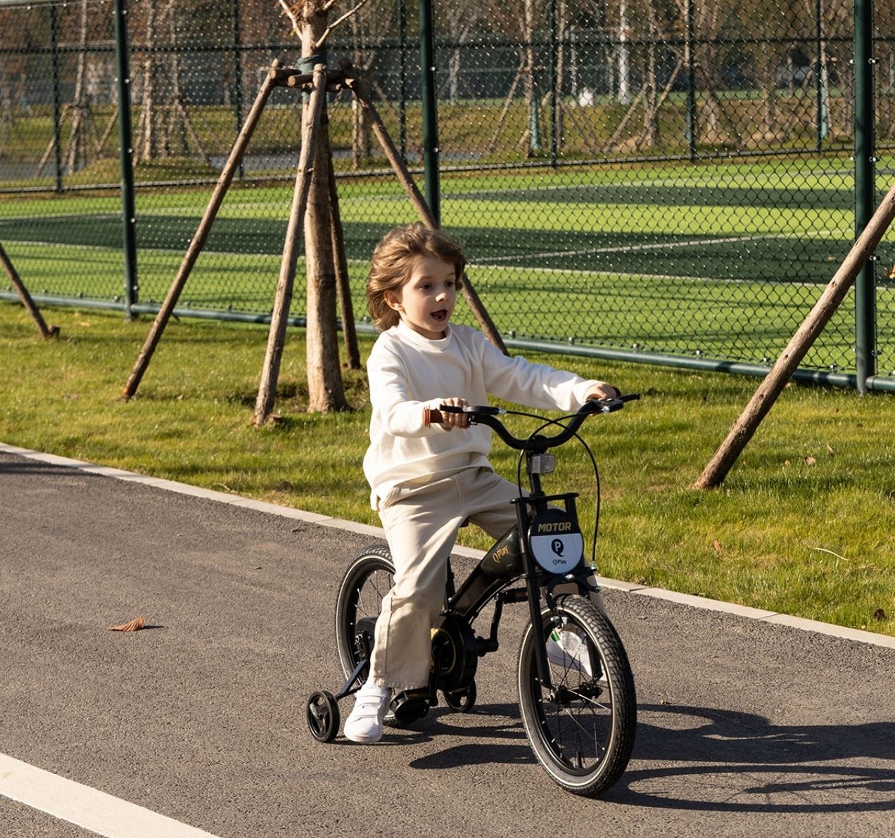 Qplay bicikl za decu Motor crni 3u1-Happy kids