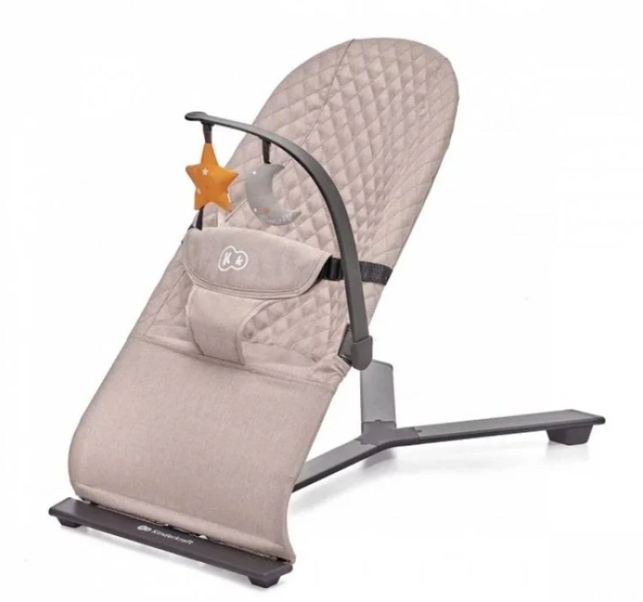 Kinderkraft Mimi njihalica za bebe U Bez boji-Happy kids