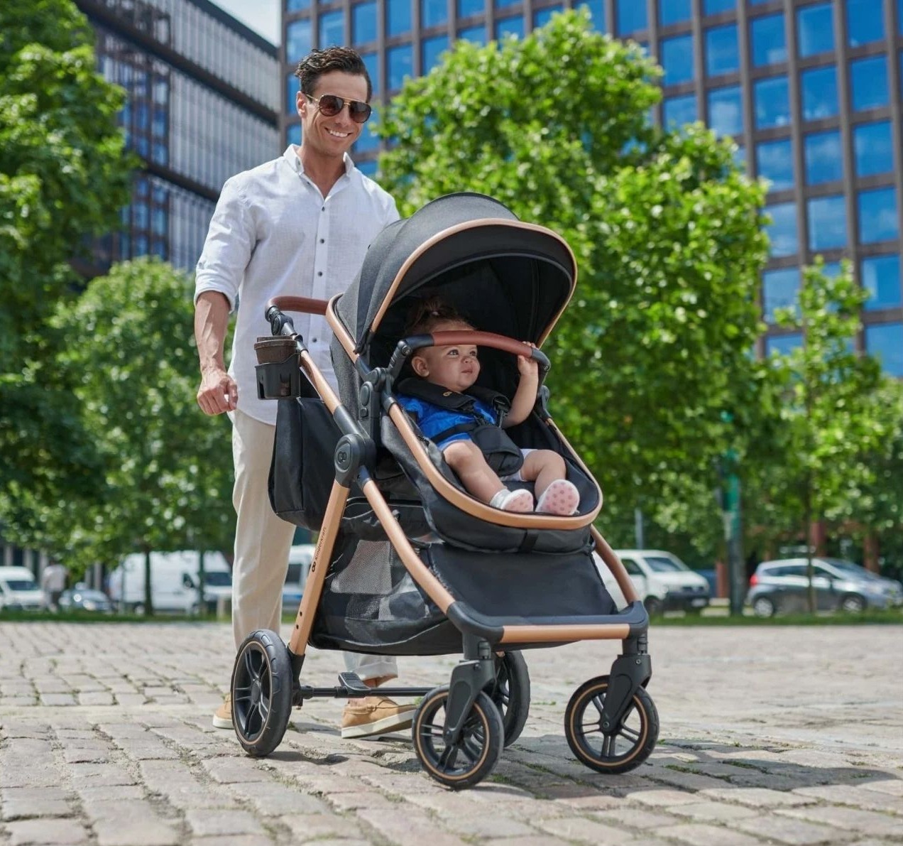 Else Pro kolica 3u1 do 25kg Pure Black-Happy kids
