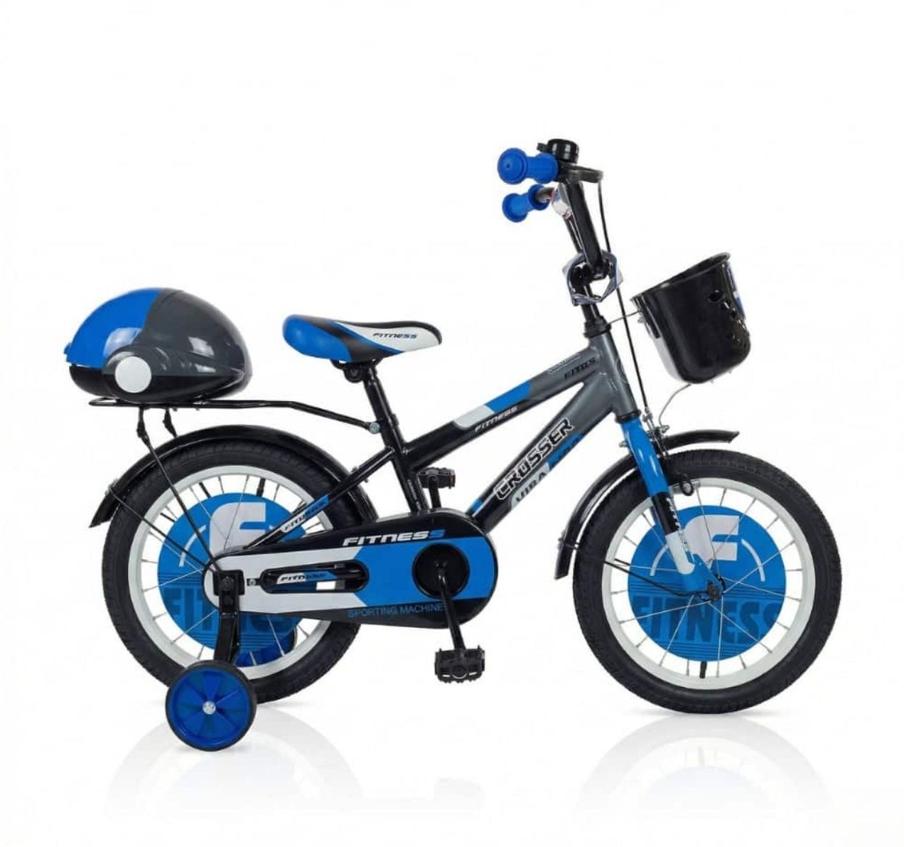 Dečiji bicikl Fitness 16" od 3-5 god Plavo-Sivi
