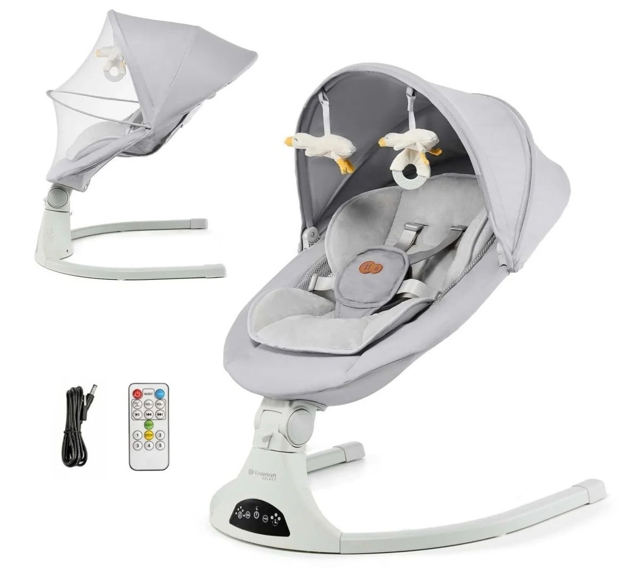 Kinderkraft Tulsy njihalica za bebe Grey