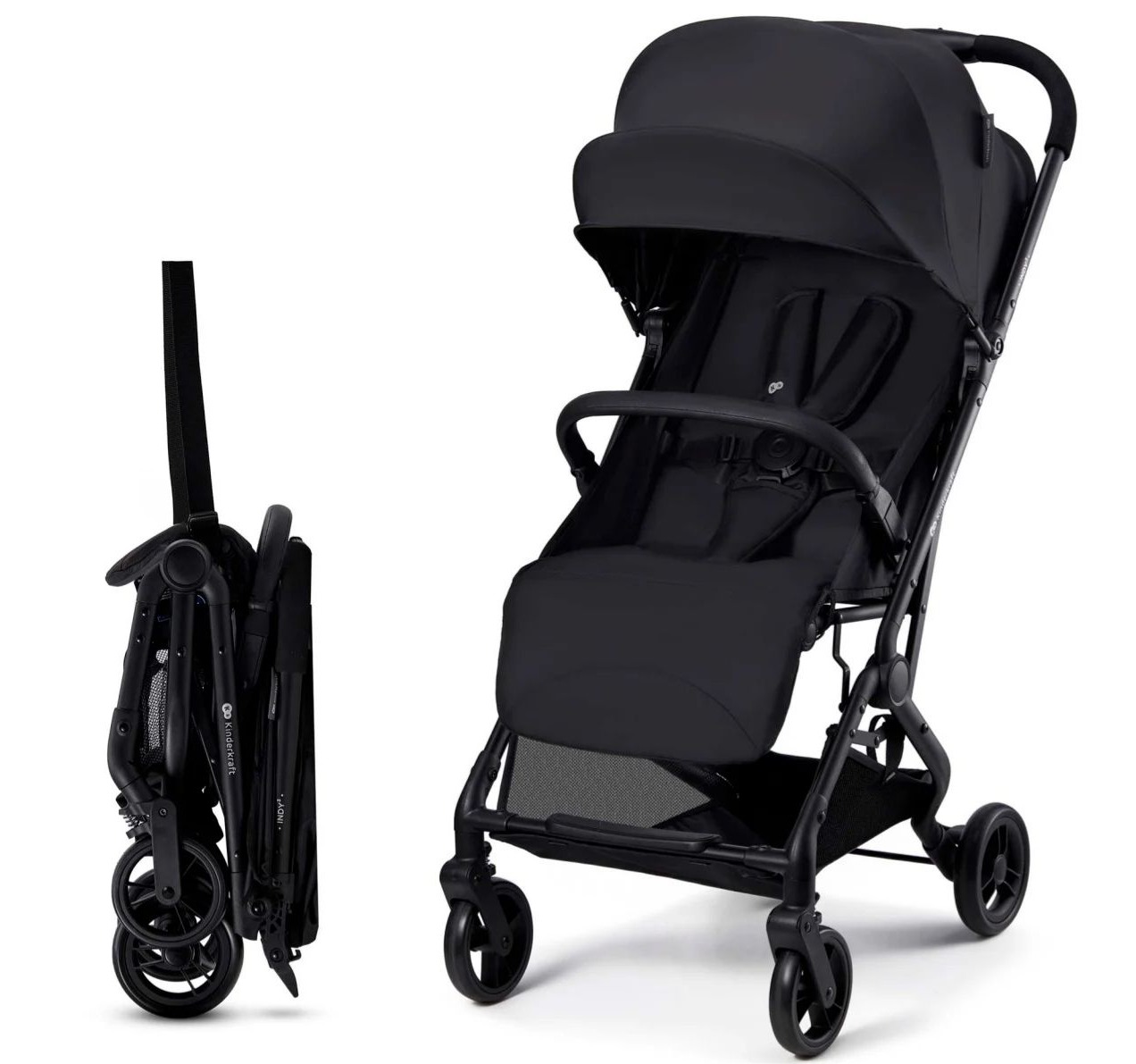 Kinderkraft Indy 3 kolica za bebe Coal black