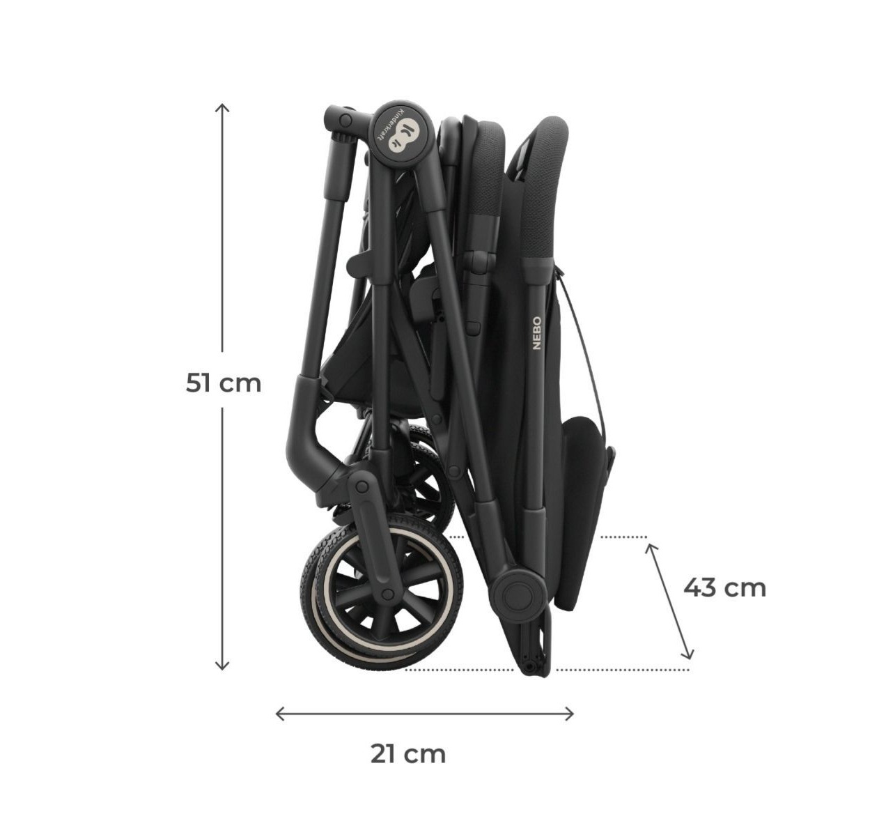 Nebo putna kolica dimenzije sklopljenih