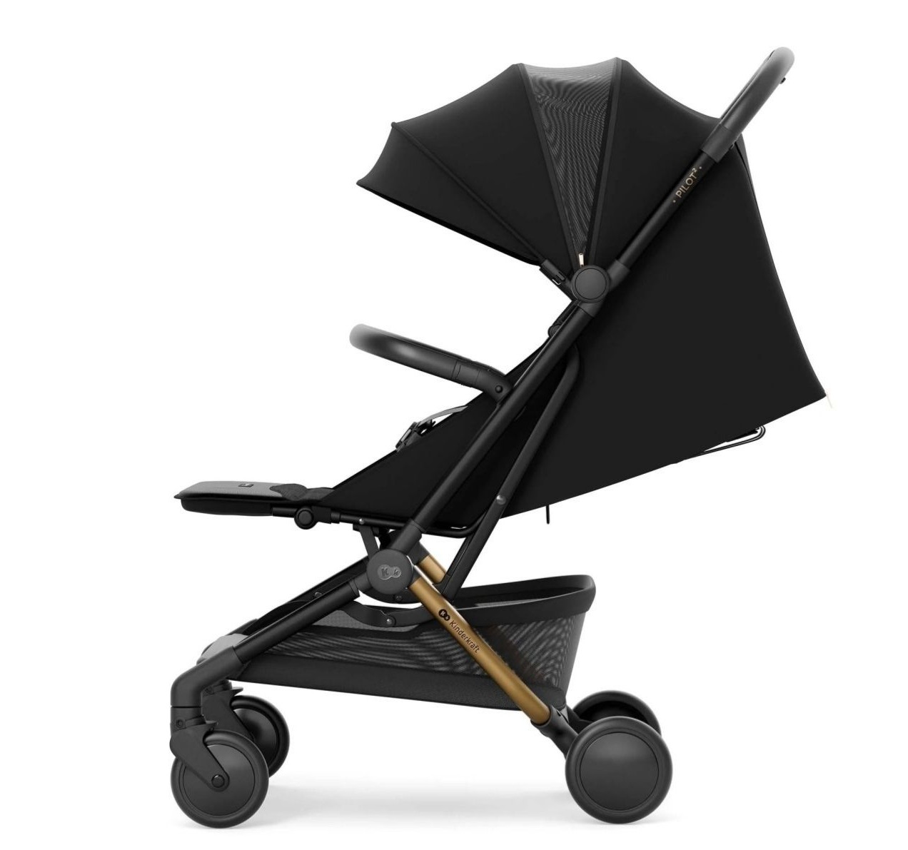 Kinderkraft Pilot 2 kolica za bebe do 22kg Midnight Black-sa polozajima