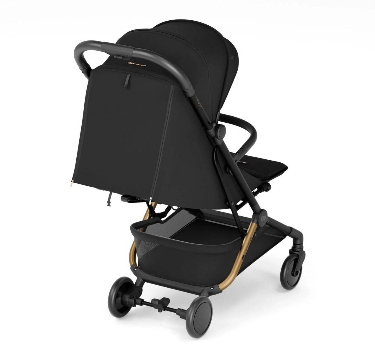 Kinderkraft Pilot 2 kolica za bebe do 22kg Midnight Black-lezeci polozaj