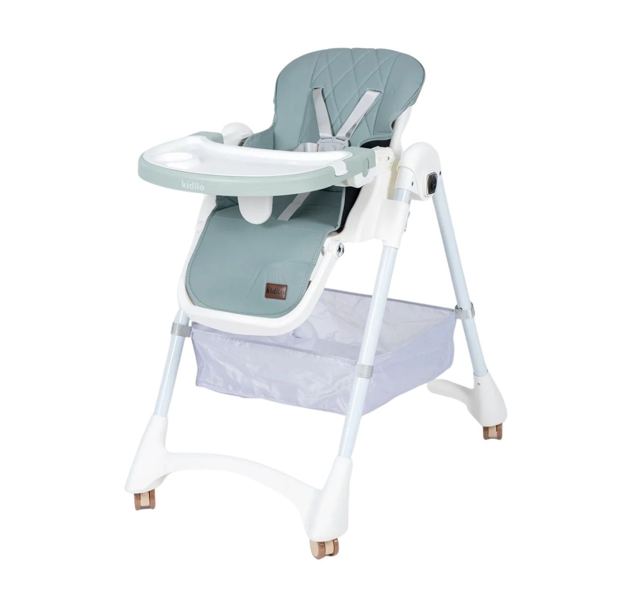 Kidilo KD3-3 2u1 ljuljaška/hranilica za bebe Green