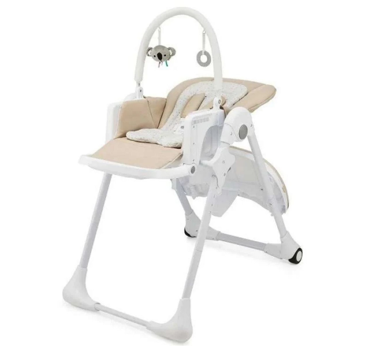 Kinderkraft Tummie ljuljaška/hranilica za bebe Beige-sa igrackama