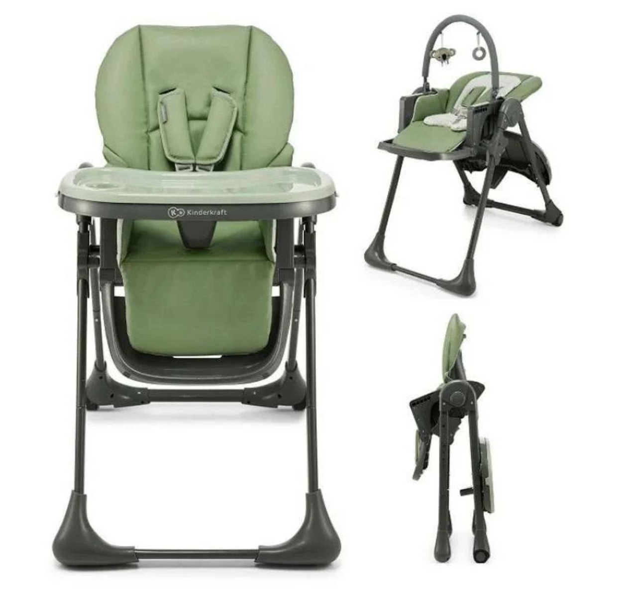 Kinderkraft Tummie ljuljaška/hranilica za bebe Green