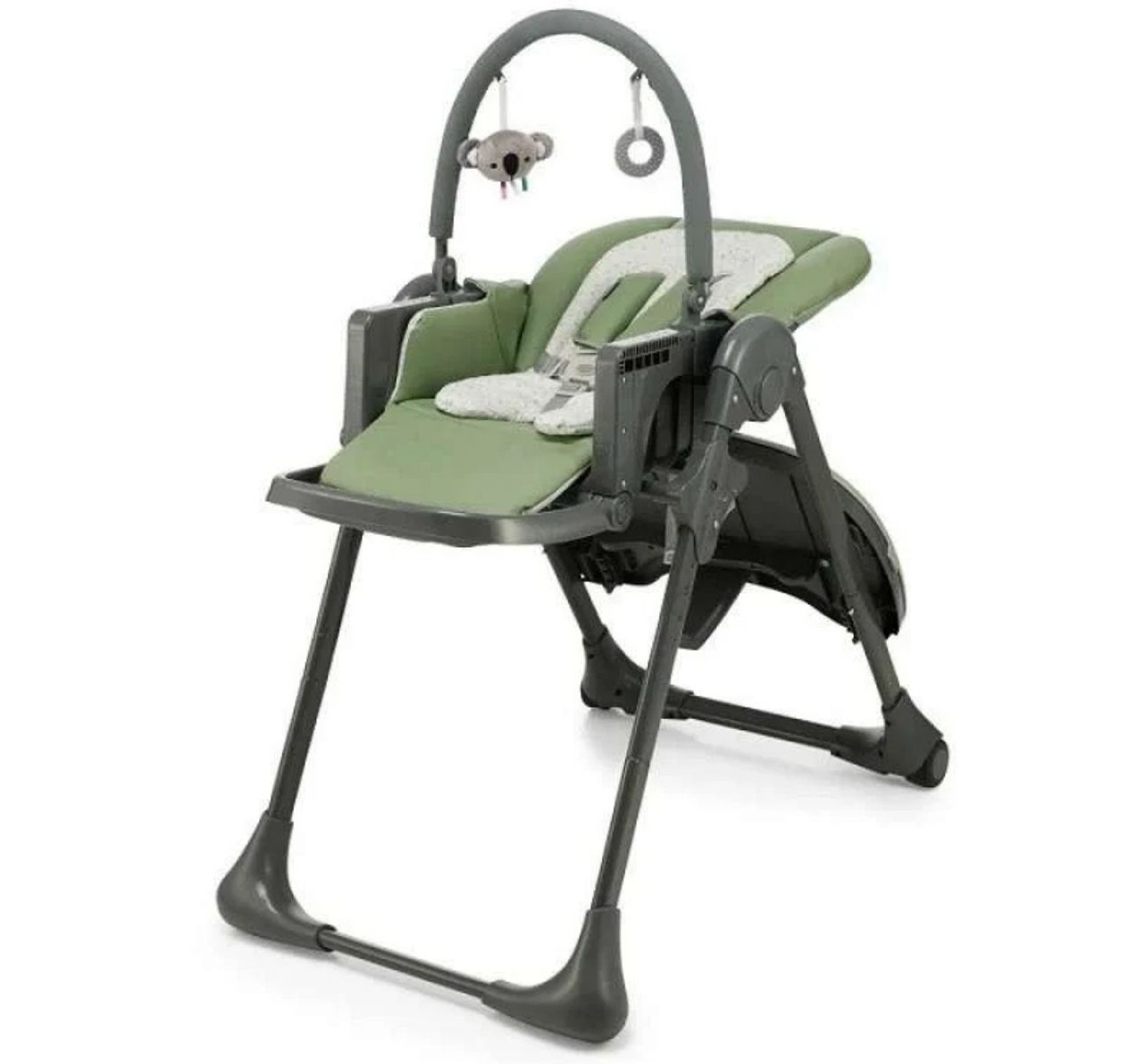 Kinderkraft Tummie ljuljaška/hranilica za bebe Green sa igrackama