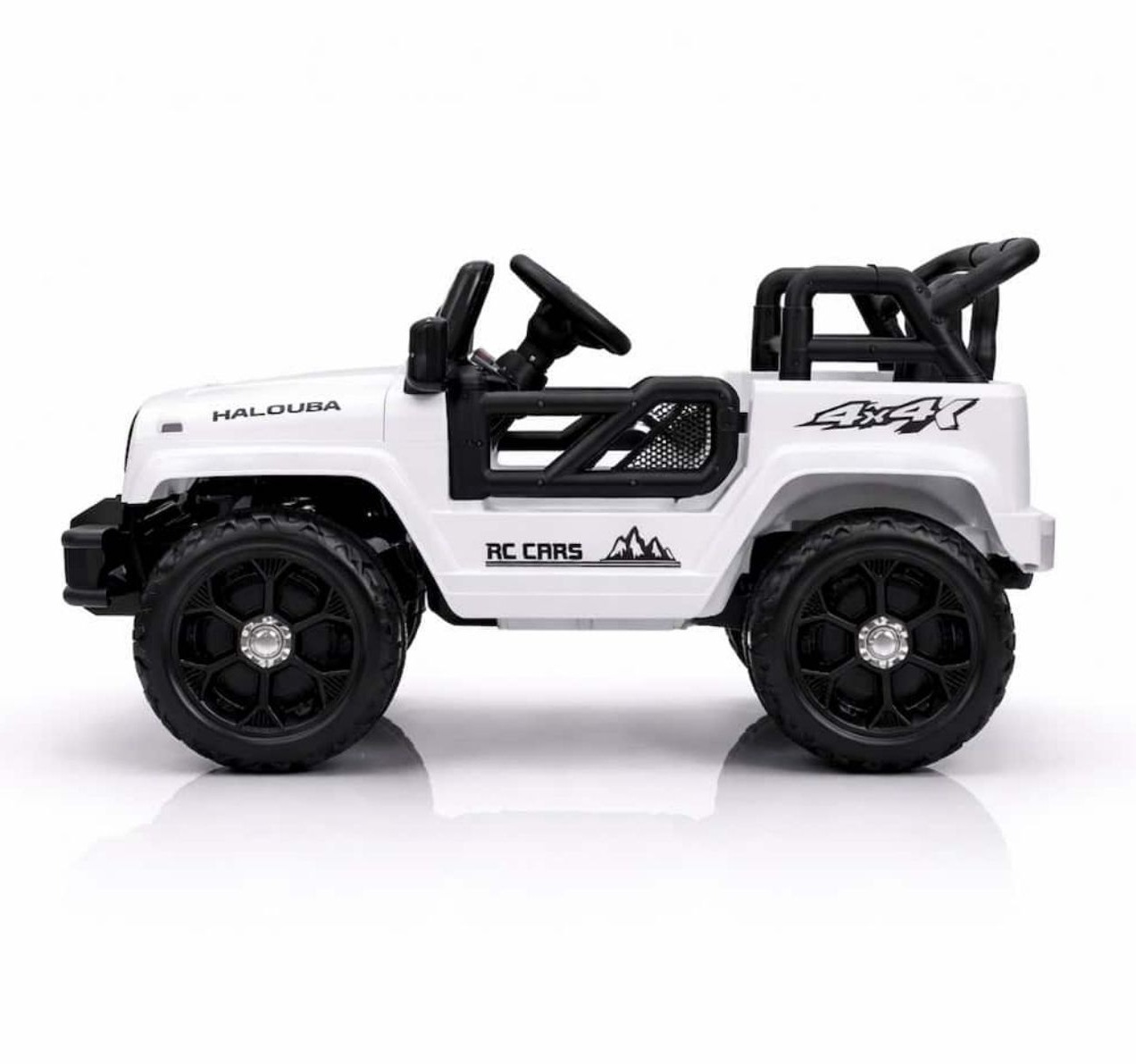 Džip za decu Wrangler Mini 6v Beli bocno