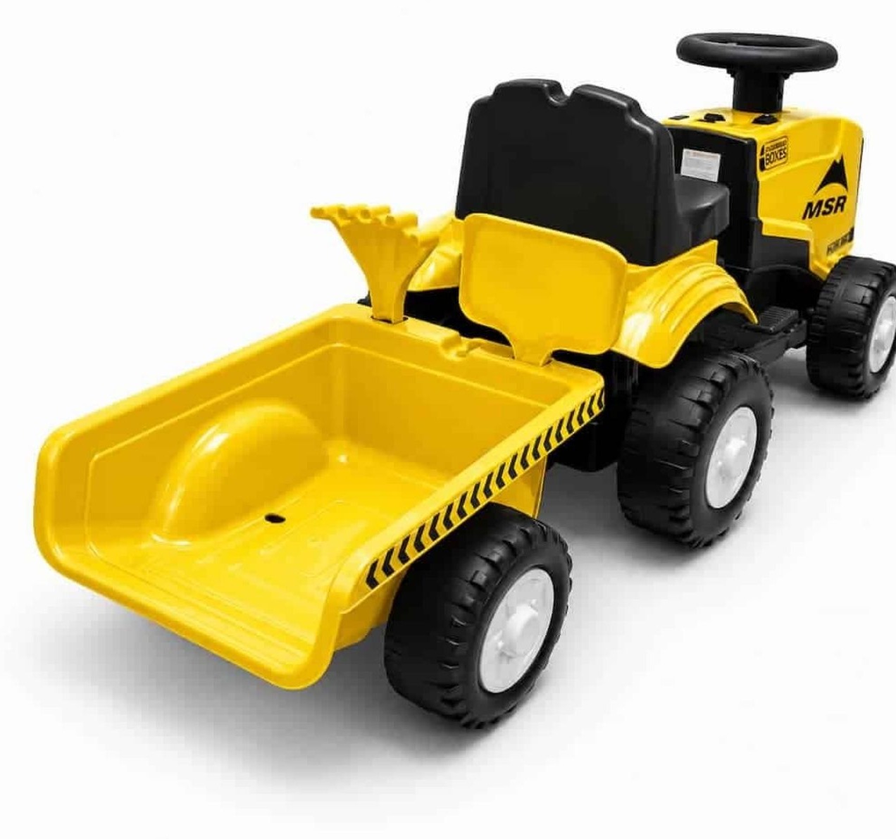 Traktor za decu Mini Farmer sa prikolicom 6v Žuti-Happy kids