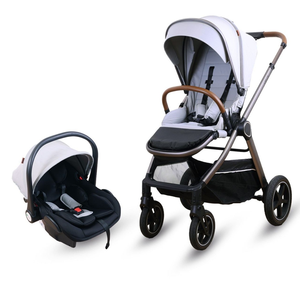 Jungle Cruze 2u1 kolica za bebe Siva-Happy kids
