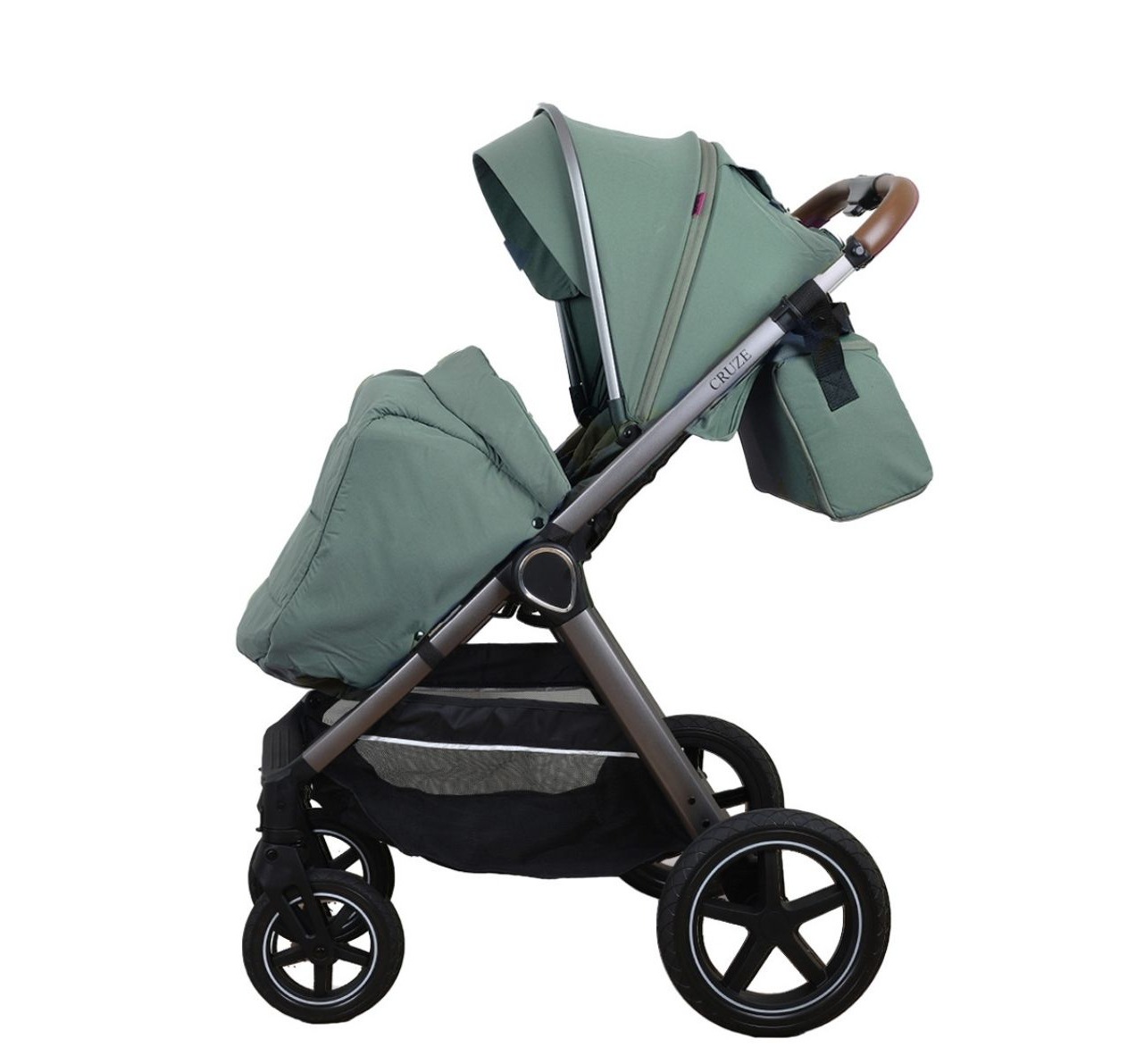 Jungle Cruze 2u1 kolica za bebe Zelena sa zimskom navlakom-Happy kids