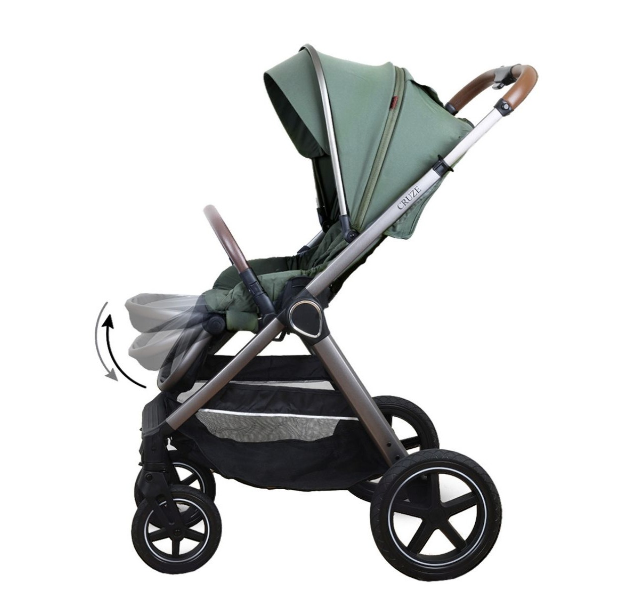 Jungle Cruze 2u1 kolica za bebe Zelena