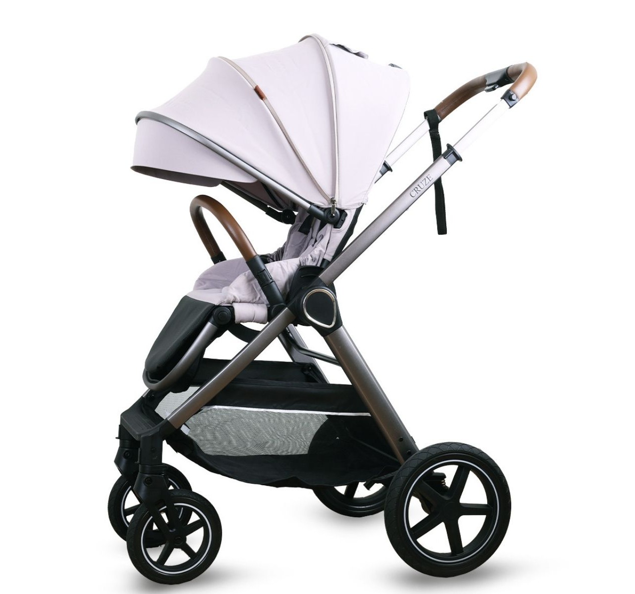 Jungle Cruze 2u1 kolica za bebe Bež sa prosirenom tendom-Happy kids