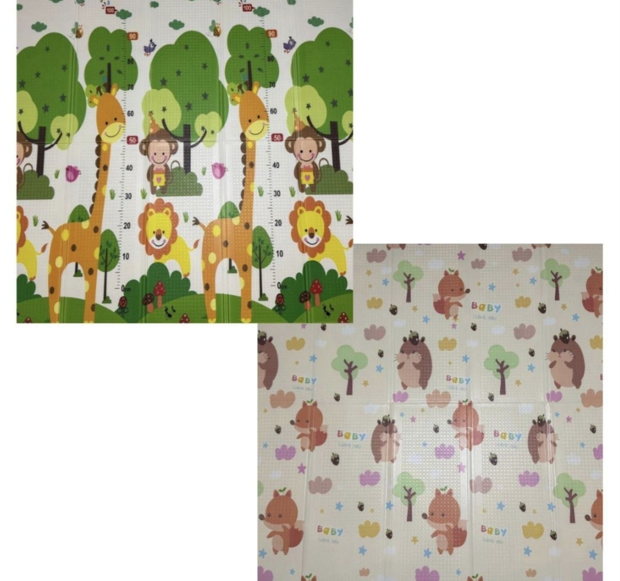 Boo sklopiva podloga za igru od pene sa dva lica 180x200x1cm WB-005/010