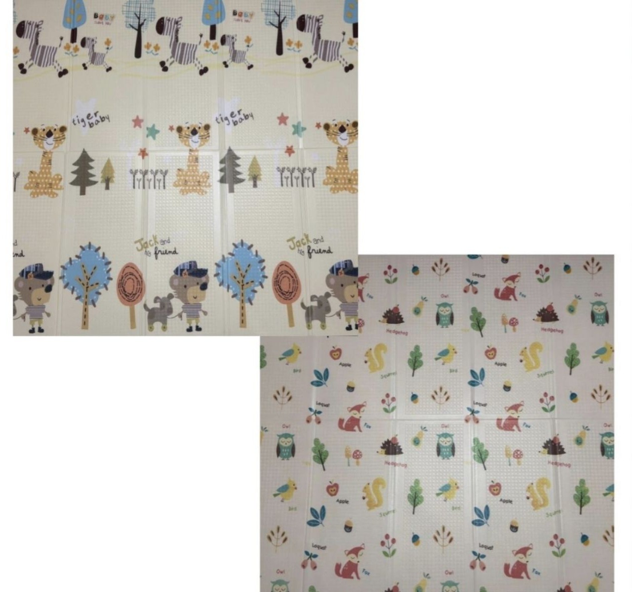 Boo sklopiva podloga za igru od pene sa dva lica 180x200x1cm WB-009/012