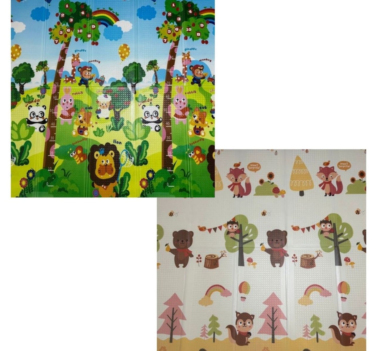 Boo sklopiva podloga za igru od pene sa dva lica 180x200x1cm WB-011/013
