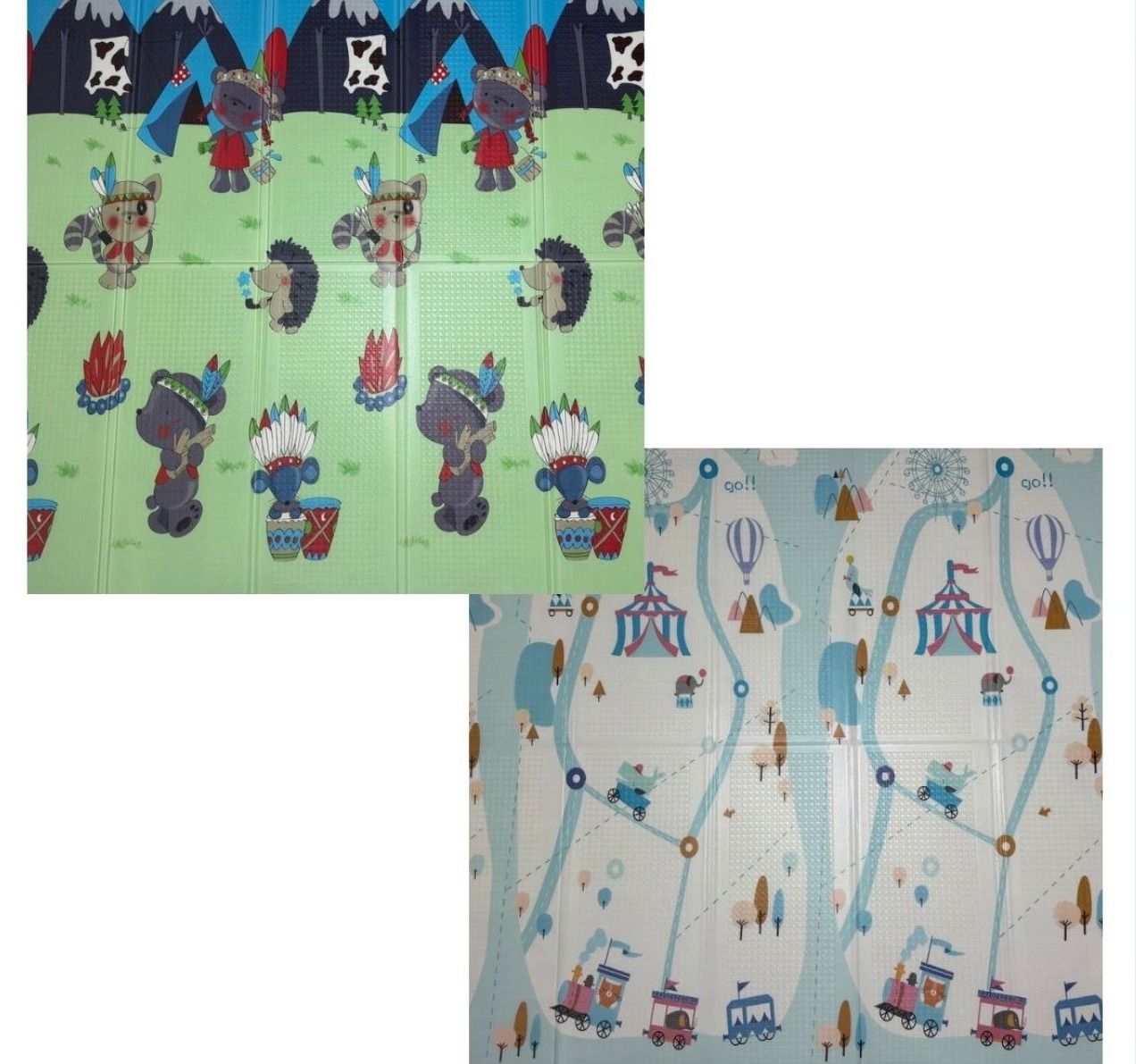 Boo sklopiva podloga za igru od pene sa dva lica 180x200x1cm WB-025/026