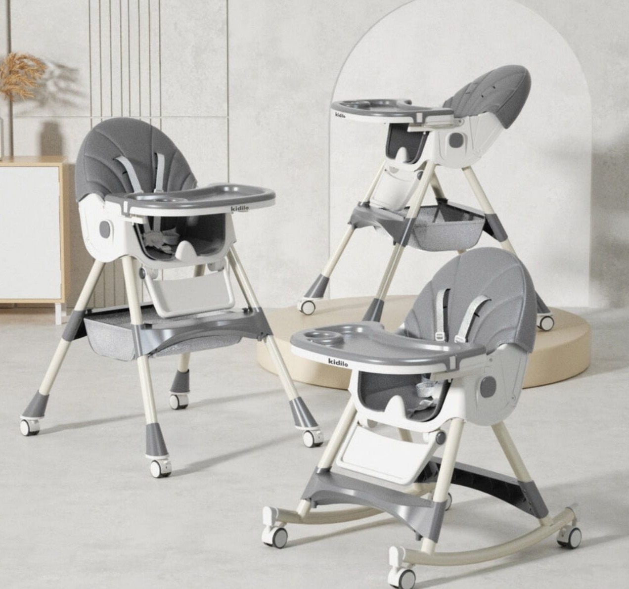 Boo Kidilo hranilica za bebe 3u1 Grey