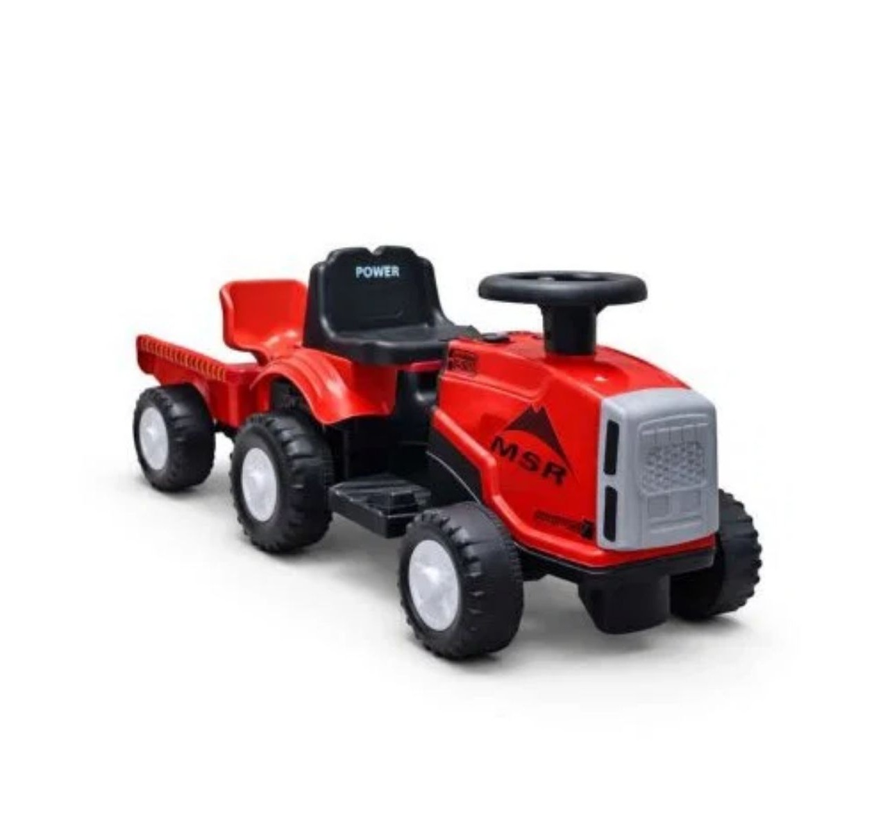 Traktor za decu Mini Farmer sa prikolicom 6v Crveni