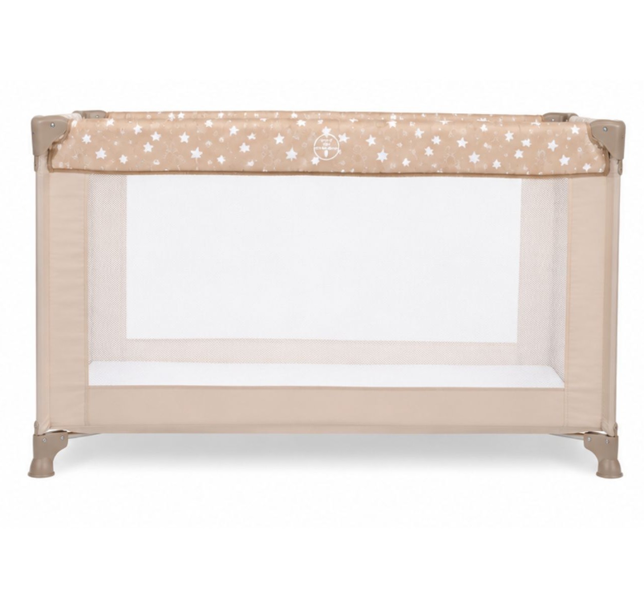Only Zippy prenosivi krevetac Beige sa mrezom na bocnim stranicama