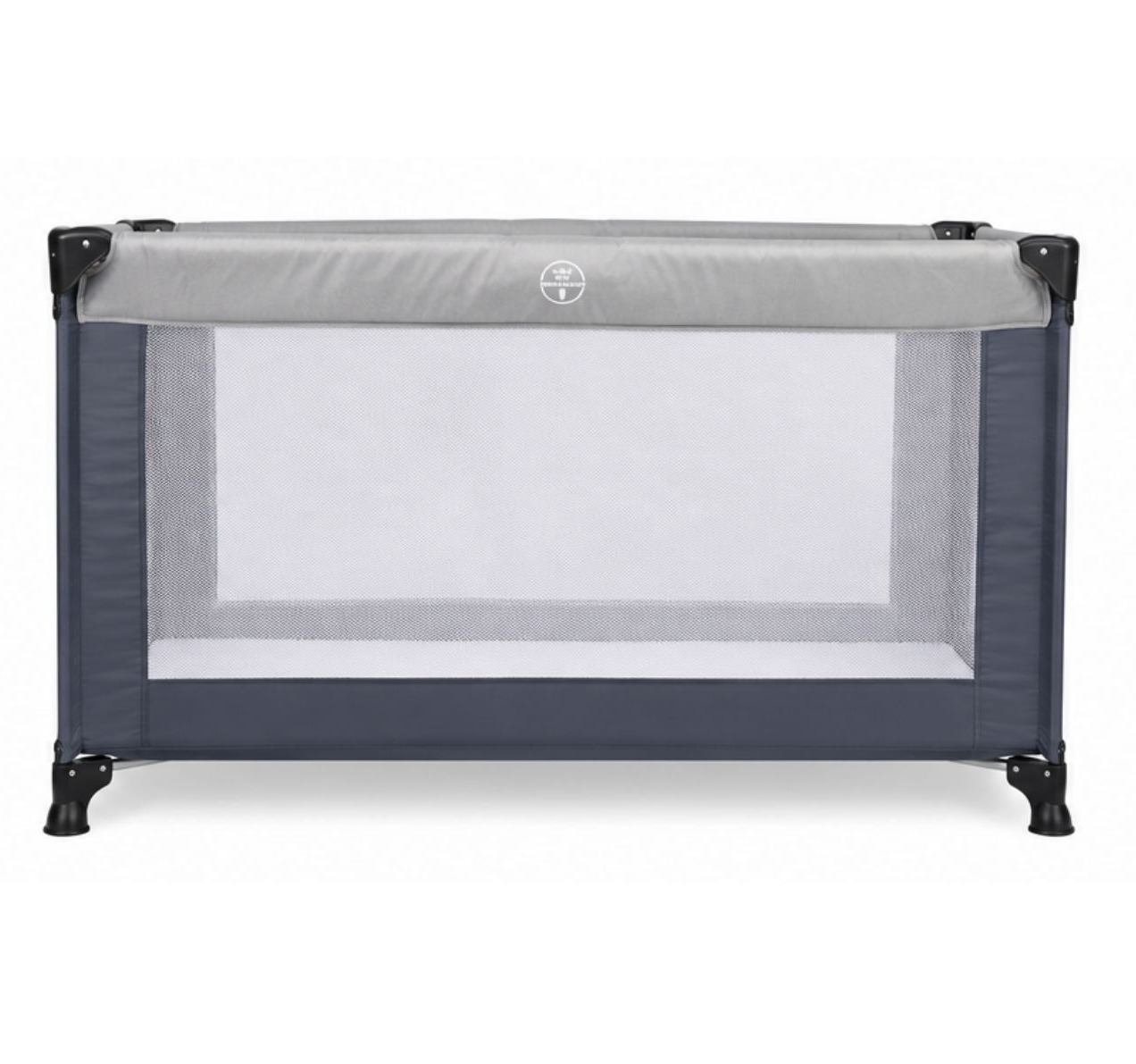 Only Zippy prenosivi krevetac Dark Grey mreza na bocnim stranicama-Happy kids