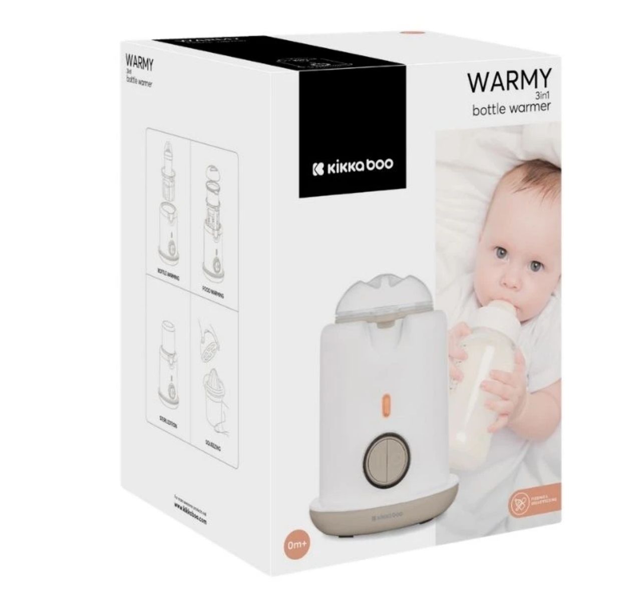 Kikka Boo Warmy multifunkcionalni 3u1 grejač, sterilizator za flašice i sokovnik Beige u originalnoj kutiji