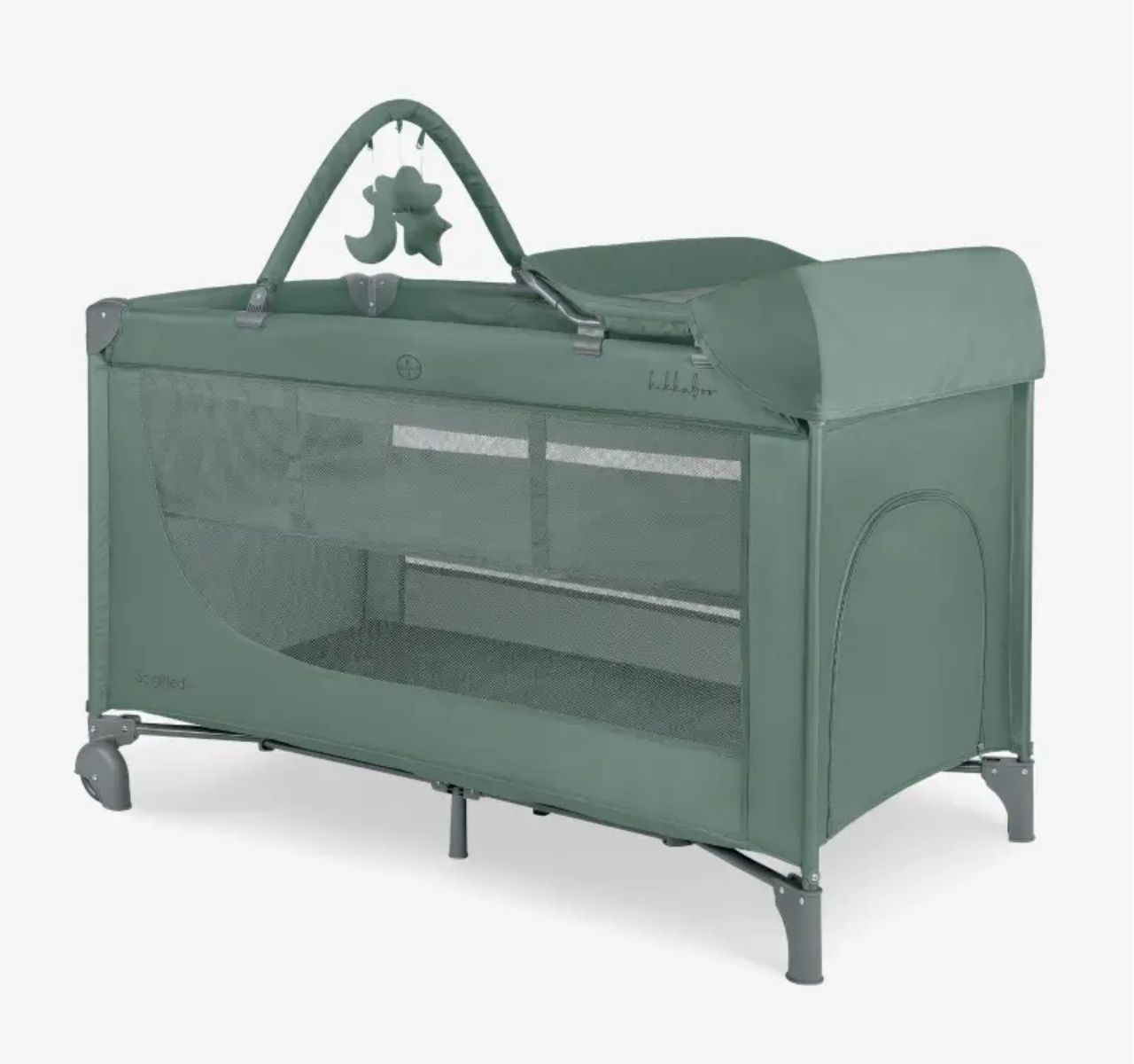 Kikka Boo So Gifted Plus Premium prenosivi krevetac2 nivoa sa pultom Green 