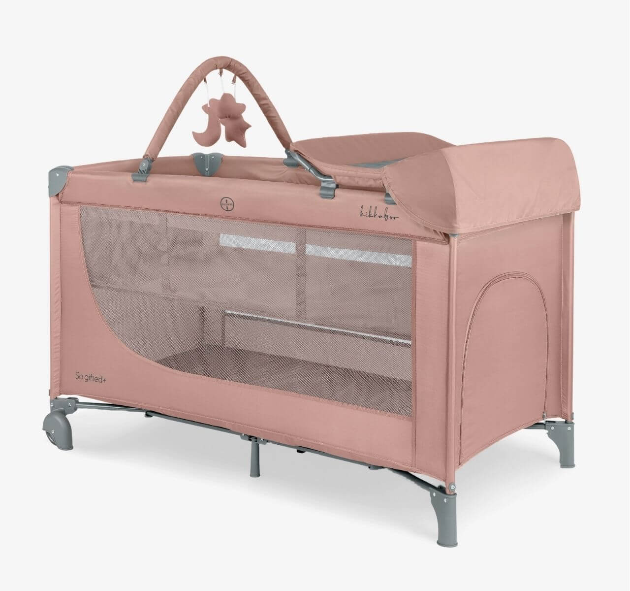   Kikka Boo So Gifted Plus Premium prenosivi krevetac2 nivoa sa pultom Pink