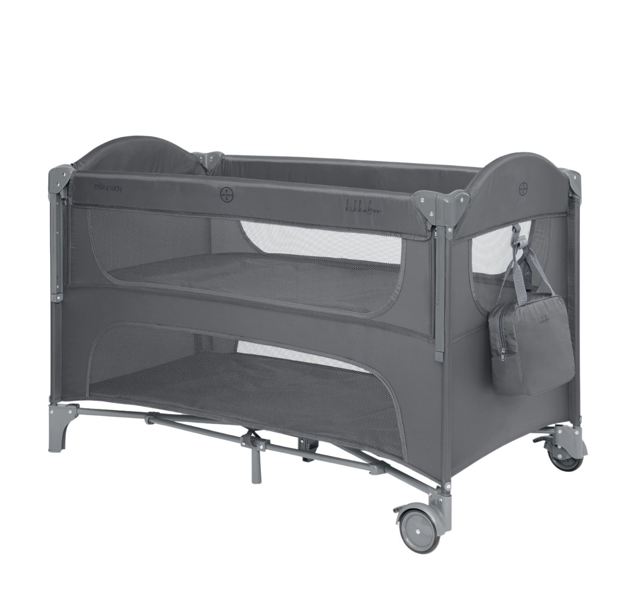   Kikka Boo Milky Way Premium 2 nivoa prenosivi krevetac Grey