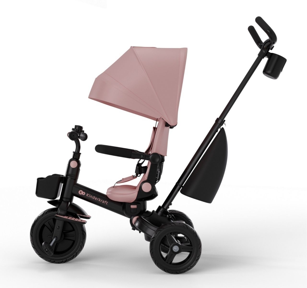 Kinderkraft Aveo 2 Plus 6u1 tricikl za decu Pink sa podesivim naslonom