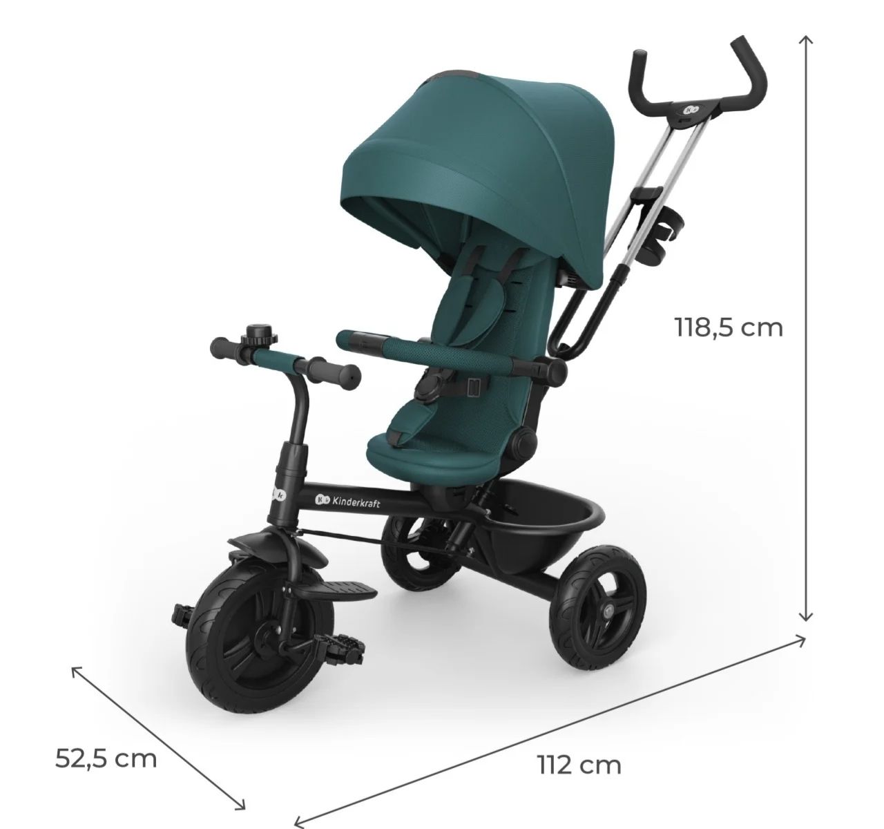 Kinderkraft Aston 2 Plus 6u1 tricikl za decu 