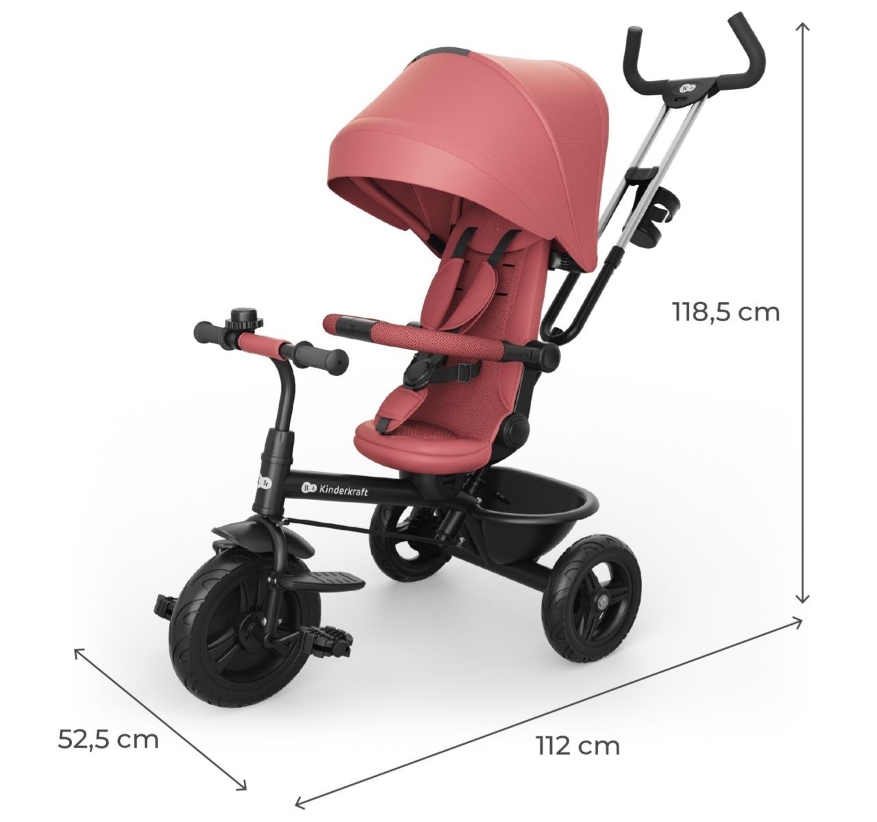 Kinderkraft Aston 2 Plus 6u1 tricikl za decu 