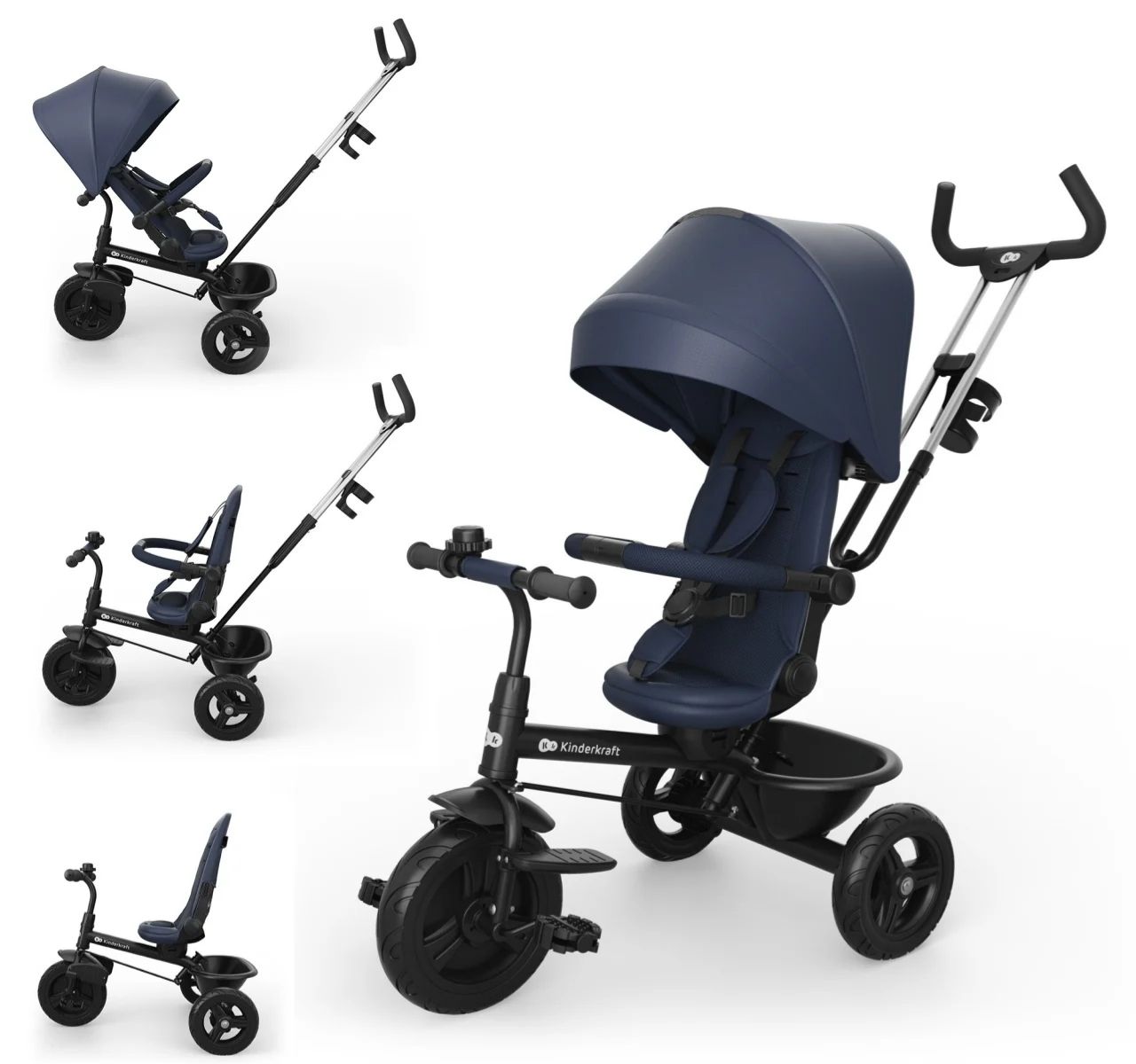 Kinderkraft Aston 2 Plus 6u1 tricikl za decu Blue
