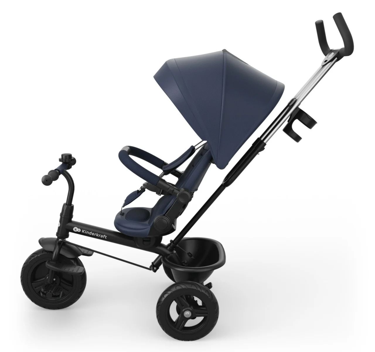 Kinderkraft Aston 2 Plus 6u1 tricikl za decu Blue podesavanje nagiba  naslona