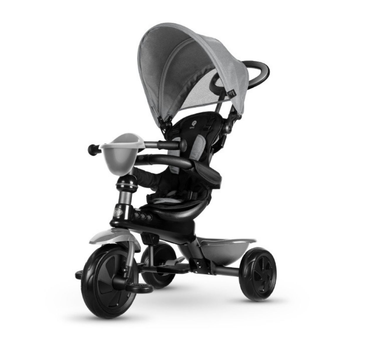 QPlay Cosy tricikl za decu 4u1 Grey-Happy kids