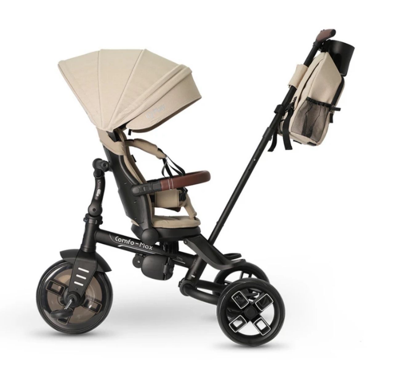 QPlay Comfo Max tricikl za decu Beige sa rotacijom