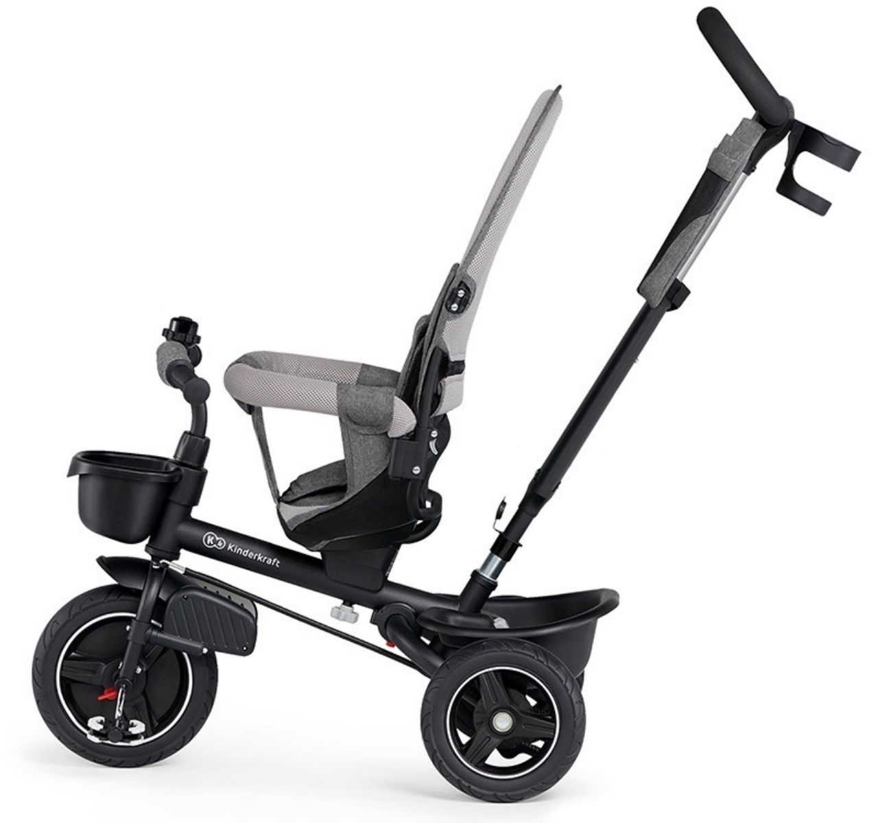 Kinderkraft Spinstep tricikl za decu Grey sa uklonjivom tendom