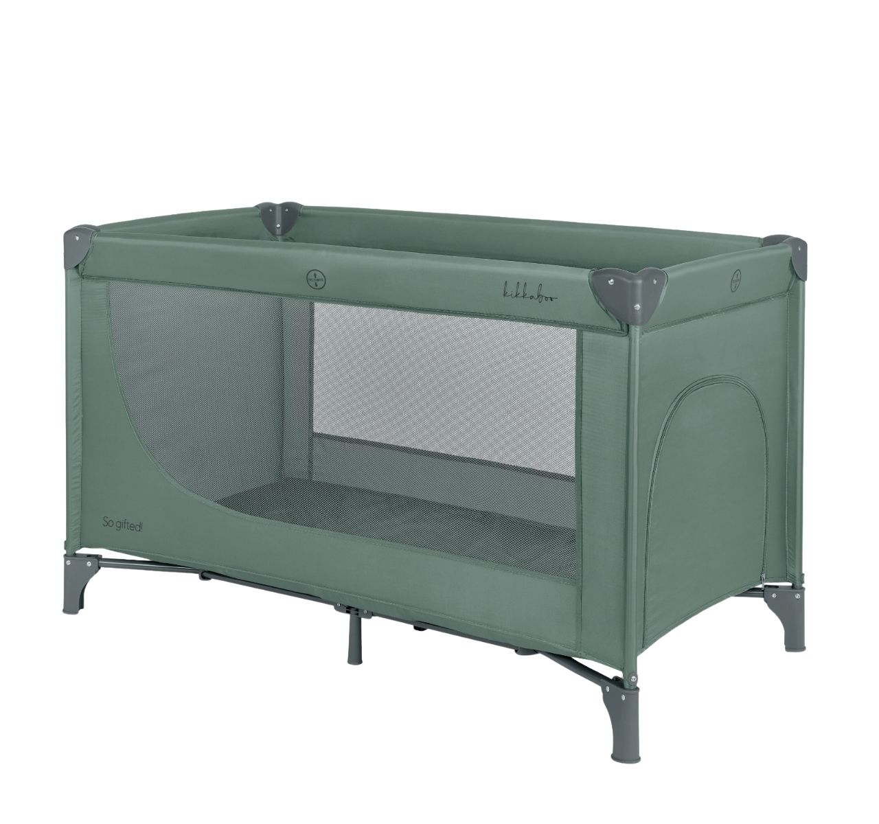 Kikka Boo So Gifted Premium 1 nivo prenosivi krevetac za bebe Green