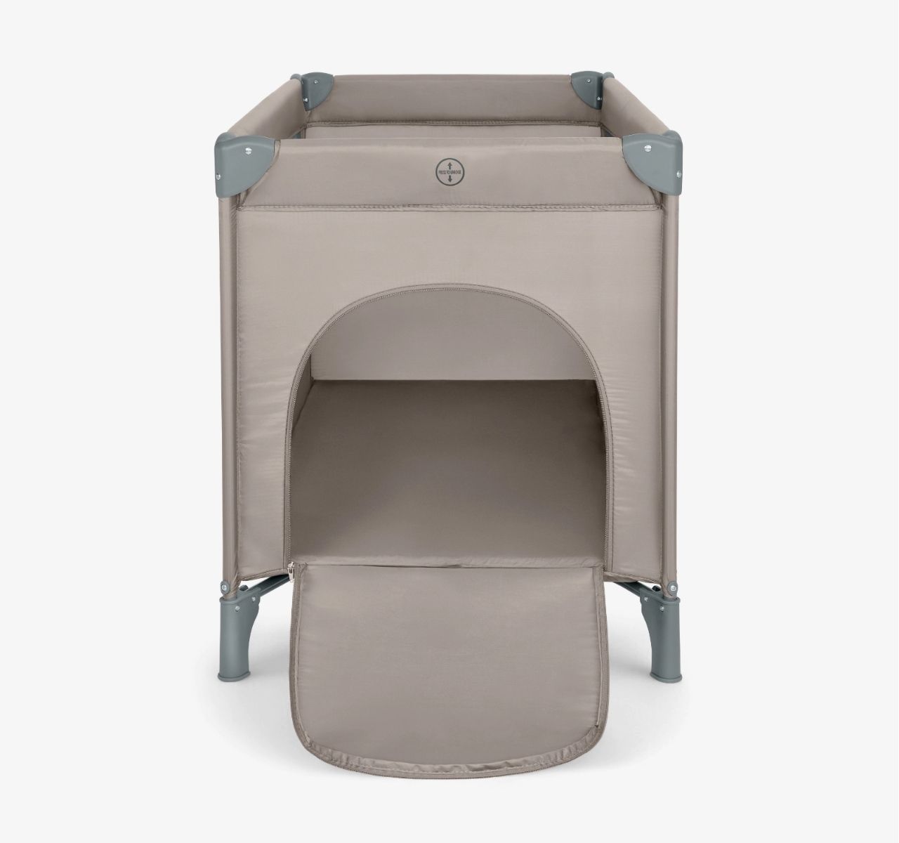Kikka Boo So Gifted Premium 1 nivo prenosivi krevetac za bebe Beige sa prozorom